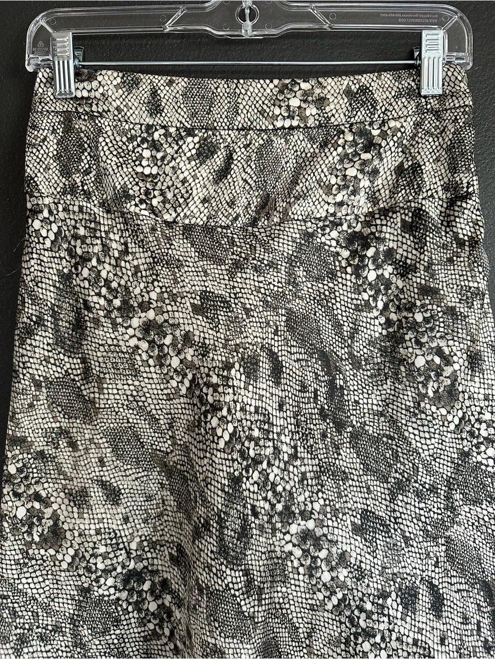 Free People Normani Bias Printed Midi Skirt Gray Snakeskin Size 2